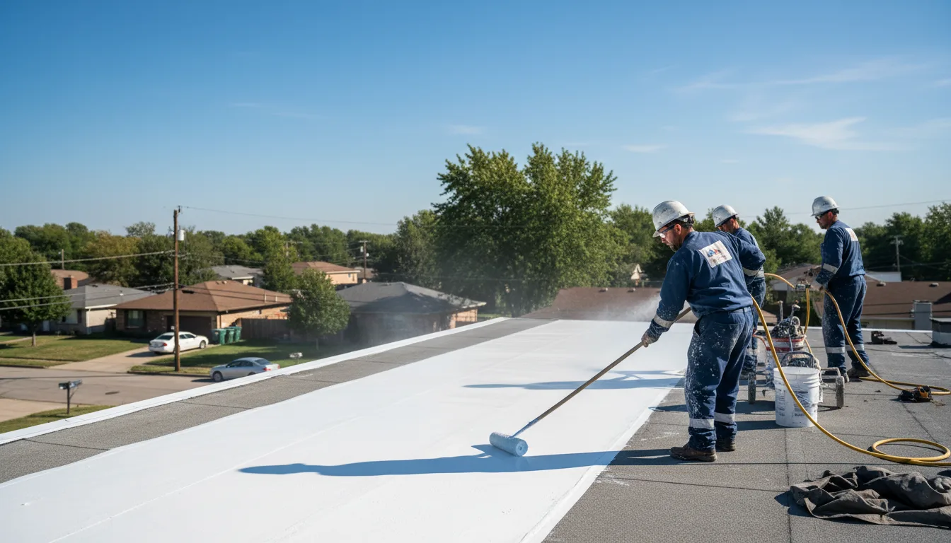 Commercial roof coating in Sheffield, IA near me